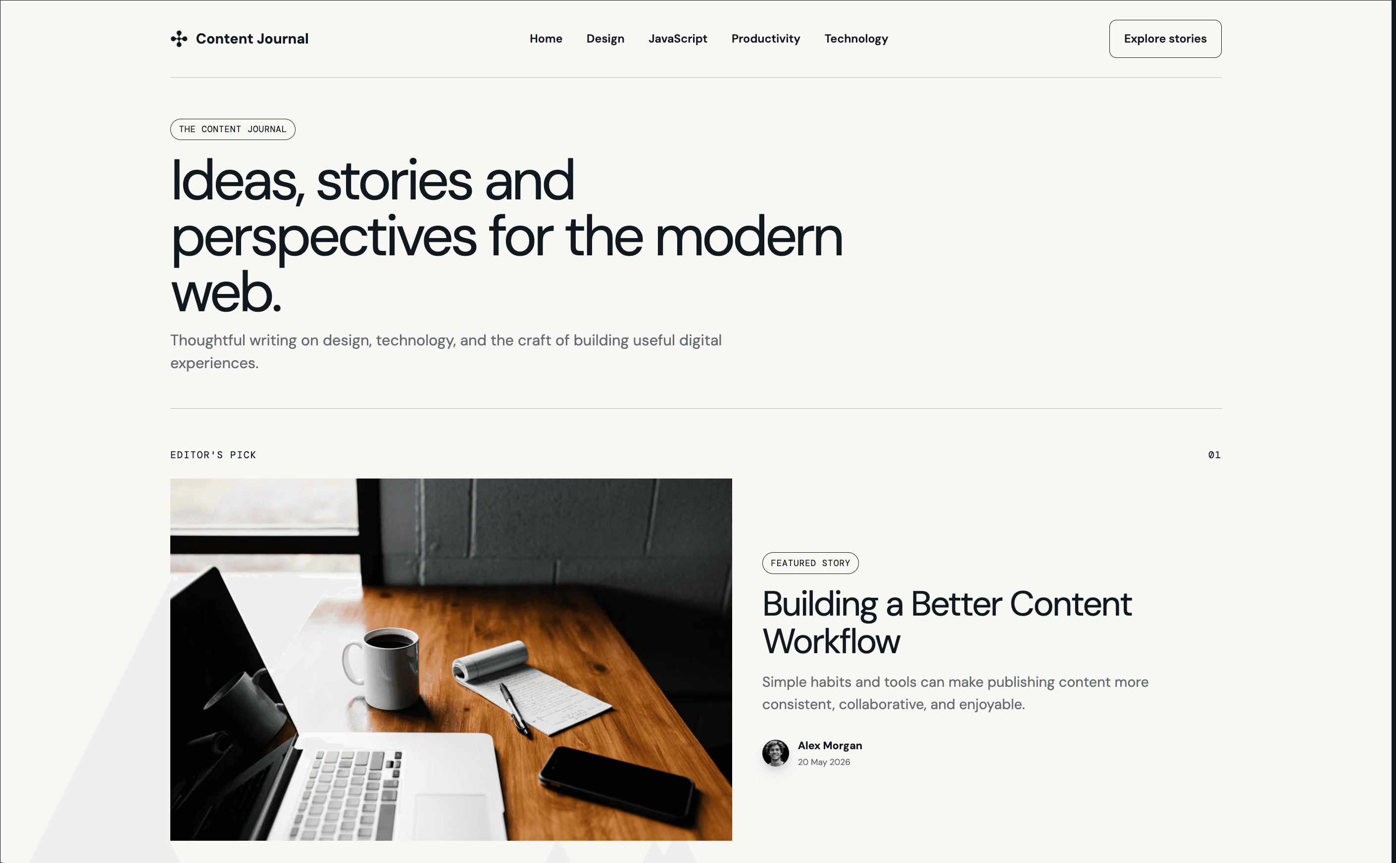 Blog Content Management Website